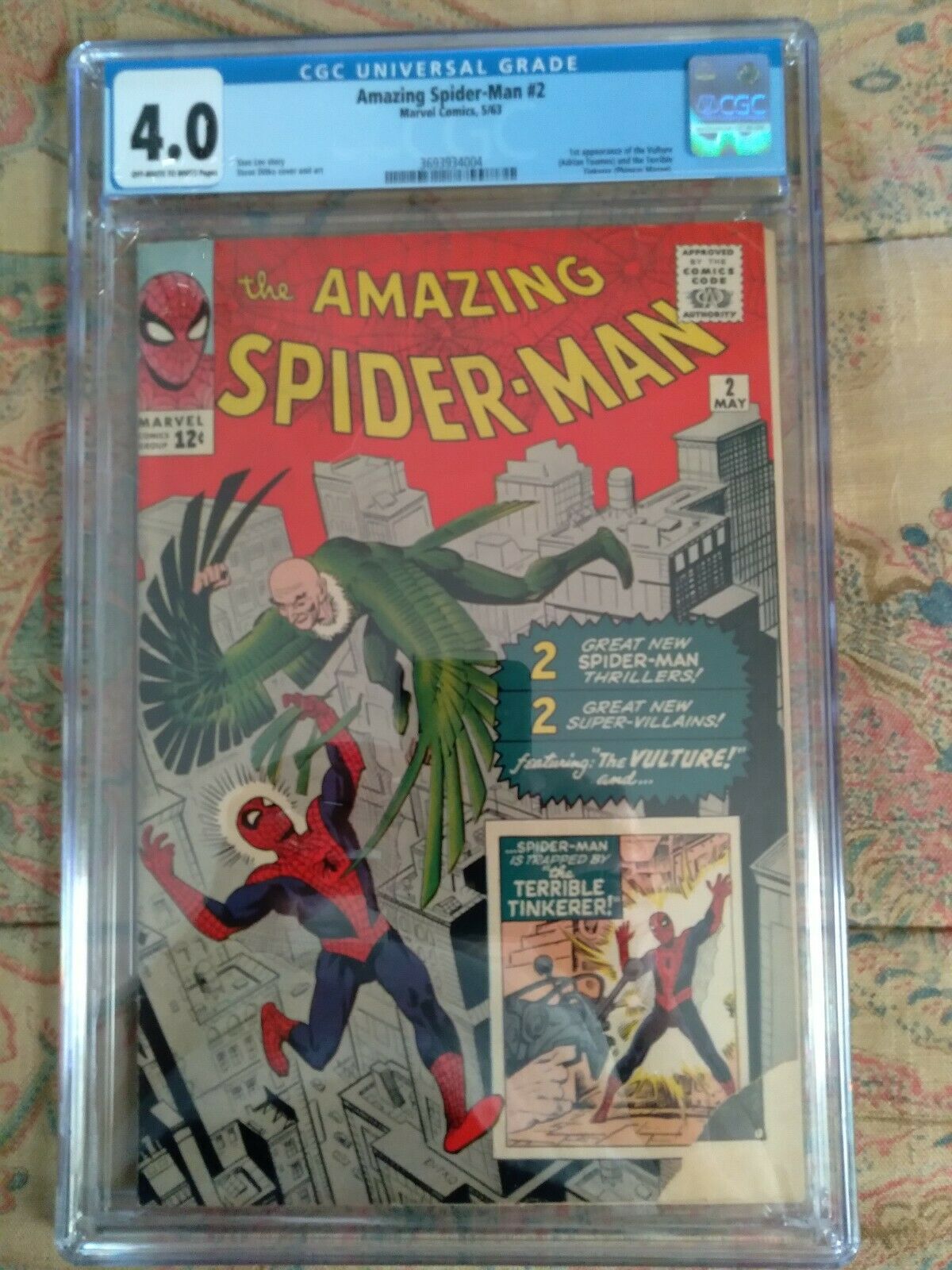 Amazing Spiderman 2 CGC 40 Unrestored First Vulture