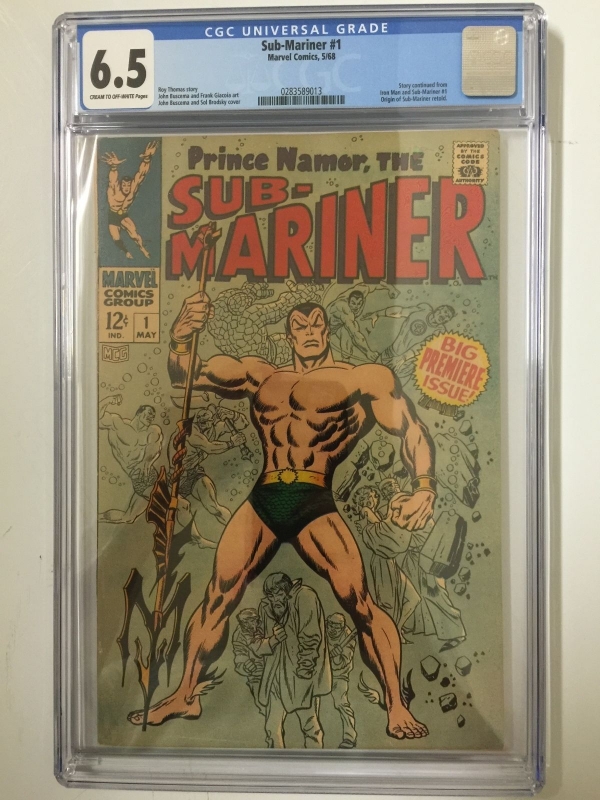 CGC 65 SUBMARINER 1  ORIGIN OF SUBMARINER  