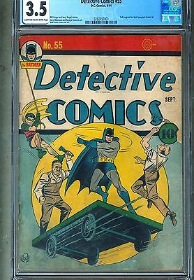 CGC DETECTIVE COMICS  55 GOLDEN AGE 1941 35 VG BATMAN