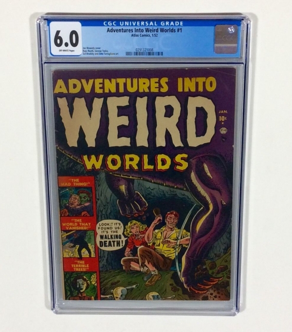 Adventures Into Weird Worlds 1 KEY CGC 60 Joe Maneely cover Oct1952 Atlas
