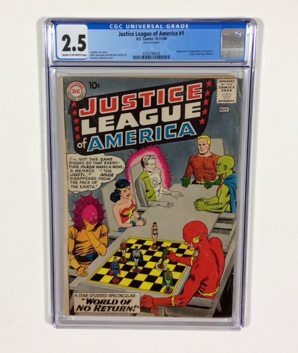 Justice League of America 1 KEY CGC 25 1st JLA Comic in series Oct1960 DC