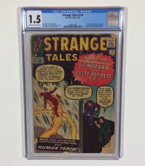 Strange Tales 110 CGC 15 KEY 1st Doctor Strange Jul1963 Marvel Comics