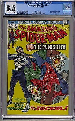 AMAZING SPIDERMAN 129 CGC 85 OFFWHITE TO WHITE PAGES 1ST PUNISHER MARVEL