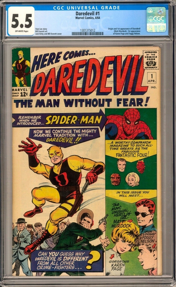 Daredevil 1 CGC 55 OW 1301315012