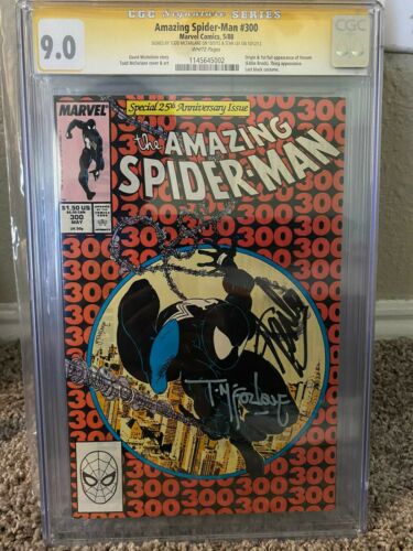 Amazing Spiderman 300 cgc 90 SS Stan Lee  Todd Mcfarlane First VenomASM 300