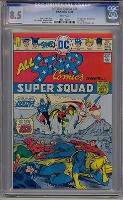 ALLSTAR COMICS 58 CGC 85 WHITE PAGES 1ST POWER GIRL