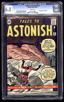 Tales to Astonish 1959 36 CGC 65 White Pages 3rd App AntMan Blue Label