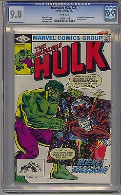 INCREDIBLE HULK 271 CGC 98 WHITE PAGES 1ST ROCKET RACCOON MC