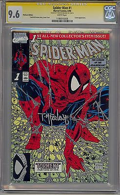 SPIDERMAN 1 CGC 96 SS WHITE PAGES PLATINUM EDITION SIGNED MCFARLANE MARVEL