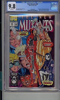 NEW MUTANTS 98 CGC 98 WHITE PAGES FIRST DEADPOOL MARVEL
