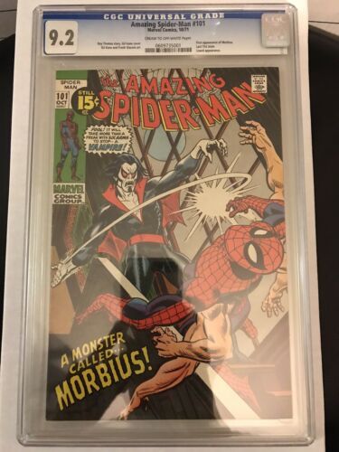 Amazing SpiderMan 101 CGC 92 CROW Pages 1st App Morbius CHEAPEST ON EBAY