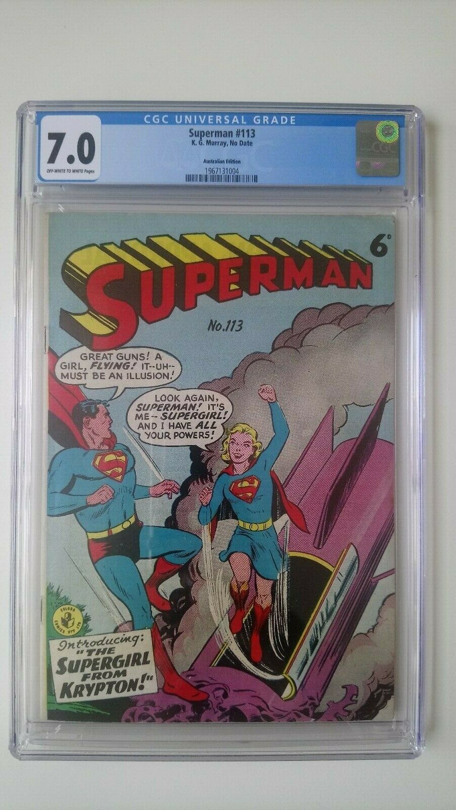 SUPERMAN AUSTRALIAN EDITION  113 CGC 70 ACTION COMICS  252 KEY 1ST SUPERGIRL