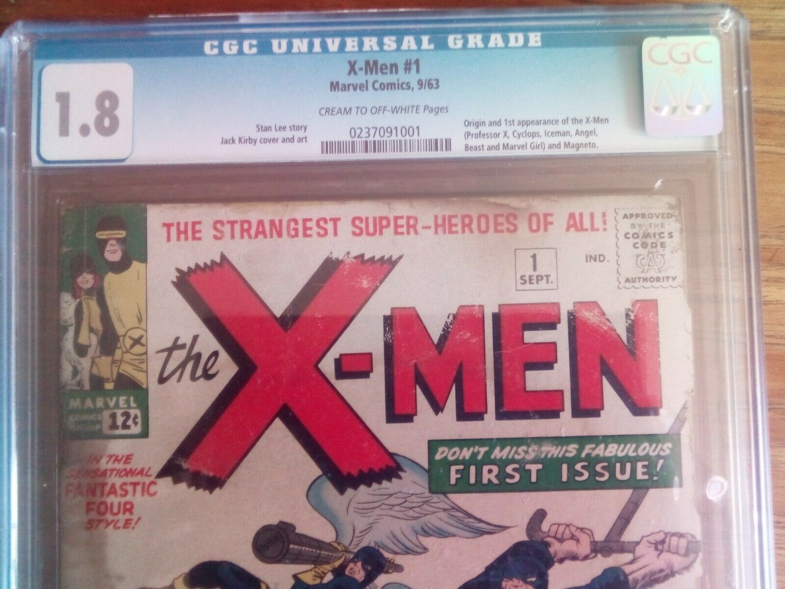 Uncanny XMen 1 CGC 18  1963 1st app XMen