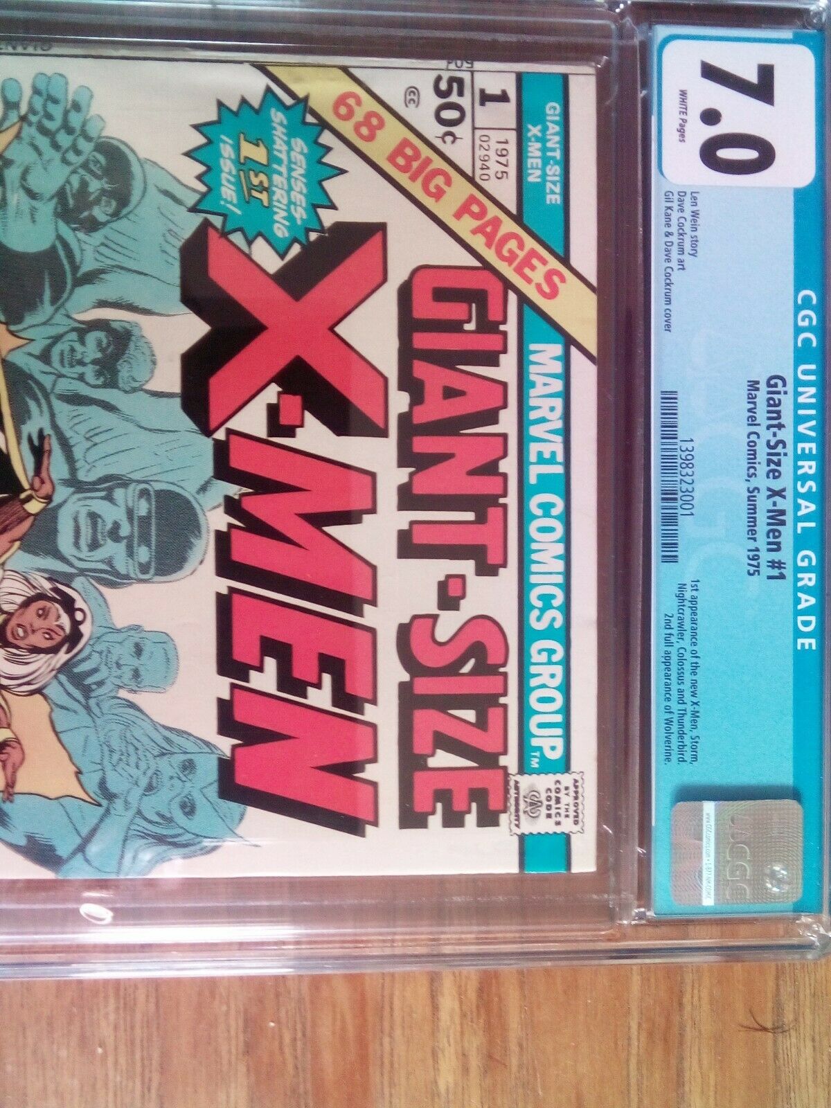 GIANTSIZE XMEN 1 CGC 70 1ST STORM NIGHTCRAWLER COLOSSUS NEW XMEN