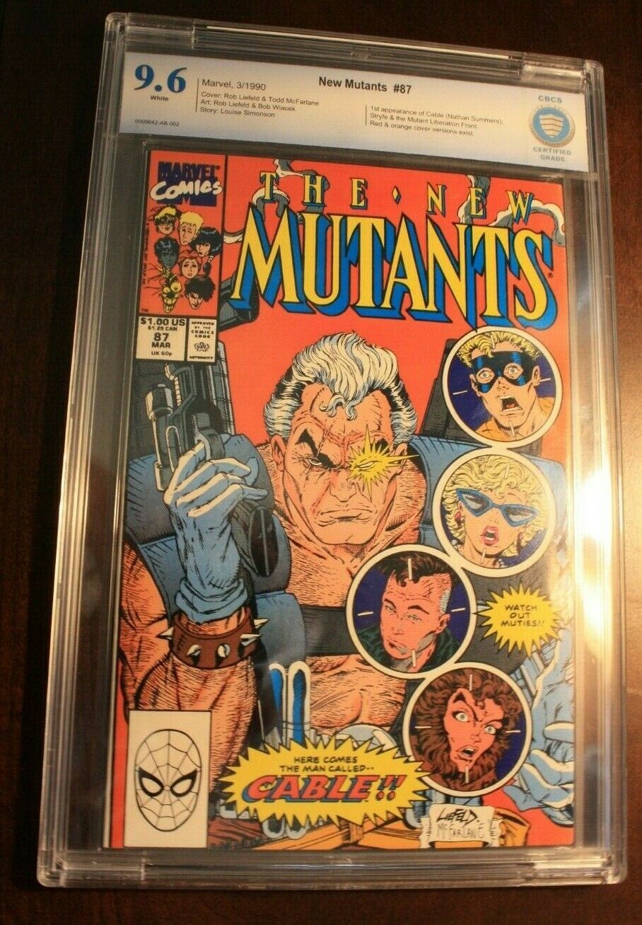 Marvel New Mutants 87 Fist Print CBCS 96 1st Cable CGC  