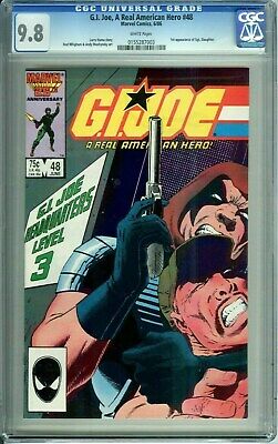 GI JOE A REAL AMERICAN HERO 48 CGC 98 WH PGS 1st app SGT SLAUGHTER Marvel 1986