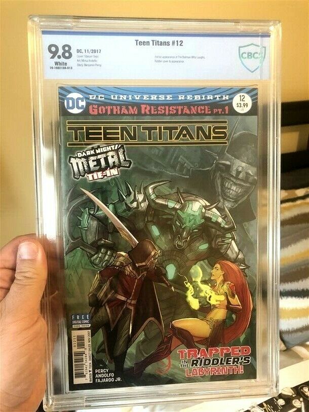 Teen Titans 12 first print CBCS 98 NOT CGC NOT Foil Batman Who Laughs