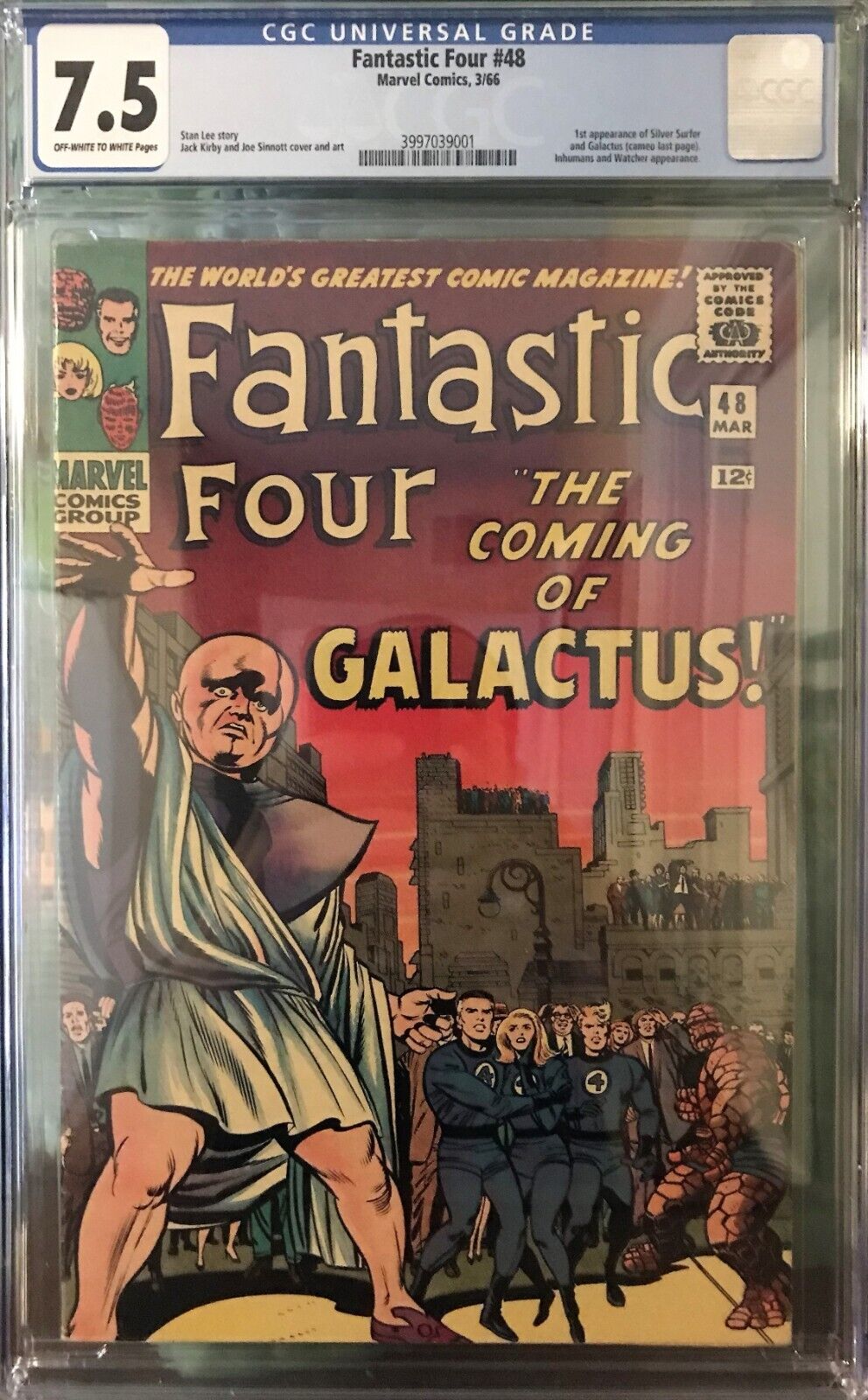 Fantastic Four  48 CGC 75 First appearance of The Silver Surfer