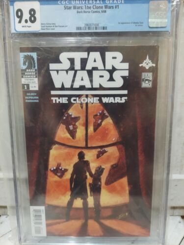 Star Wars The Clone Wars 1 CGC 98 1st App of Ahsoka Tano  captain Rex
