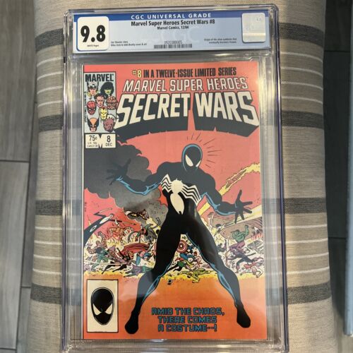 Marvel SuperHeroes Secret Wars 8 CGC NMM 98 White Pages 1st Black Costume