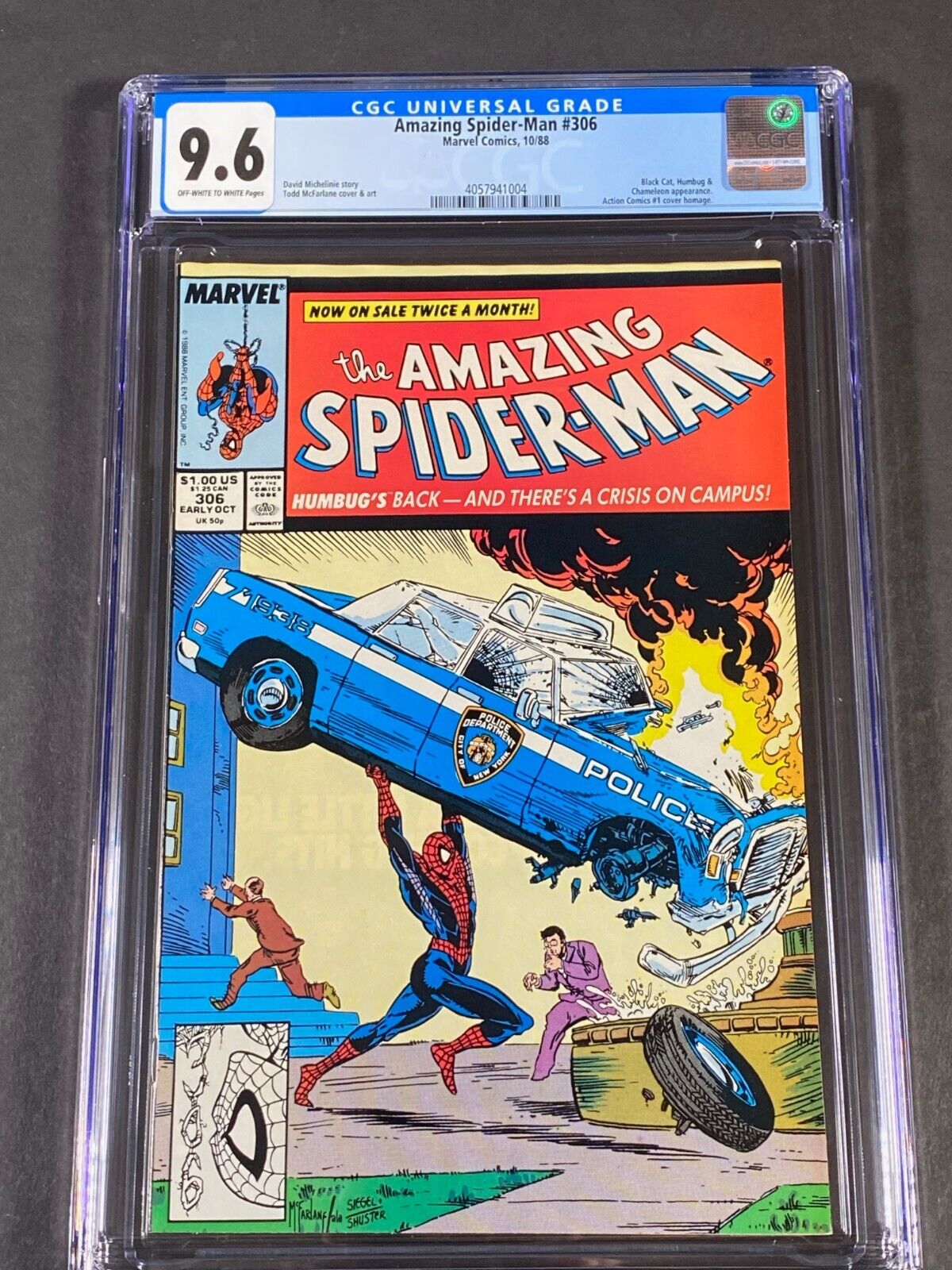 The Amazing SpiderMan 306 1988 CGC 96 4057941004 Todd McFarlane