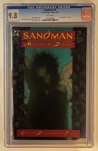 SANDMAN 8 CGC 98 1st Appearance of DEATH 1989 NEIL GAIMAN Netflix Show