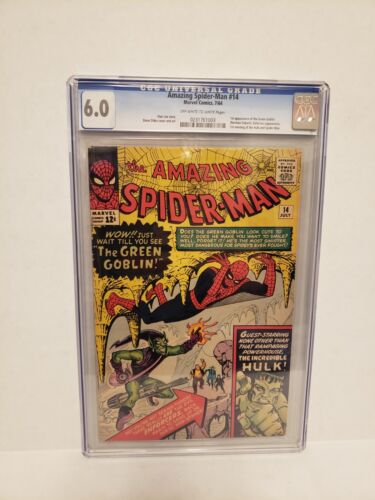 AMAZING SPIDERMAN 14 CGC 60 1ST APPEARANCE OF GREEN GOBLIN