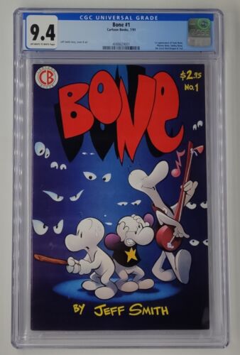 Bone 1 CGC 94 1st Appearance Fone Phoney Smiley Red Dragon Ted 1st Print