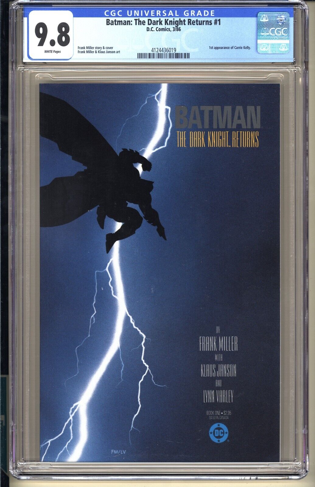 BATMAN The Dark Knight Returns 1  CGC 98 WP NMMT DC Comics 1986 Frank Miller