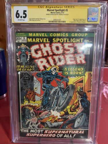 Marvel Spotlight 5 CGC 65 Signed And Remarked By Roy ThomasOW PAGES Must See