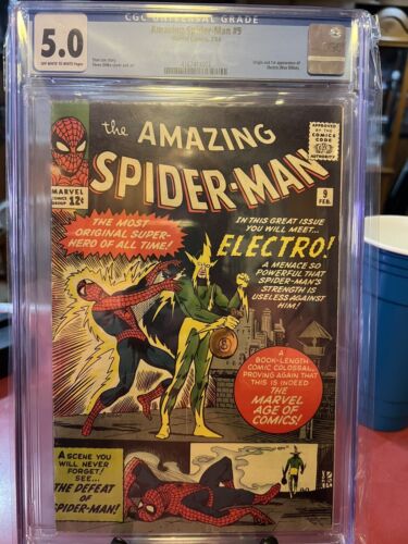 Amazing SpiderMan 9 CGC 50 Origin1st app Electro Ditko 24 Hr Sale Oww Pq