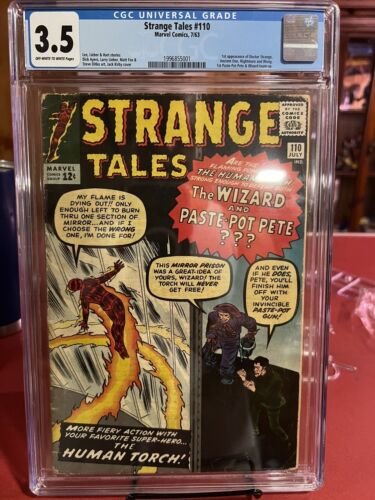  STRANGE Tales 110 CGC 35 1st DOCTOR STRANGE Classic Oww Pages 24 Hr Sale