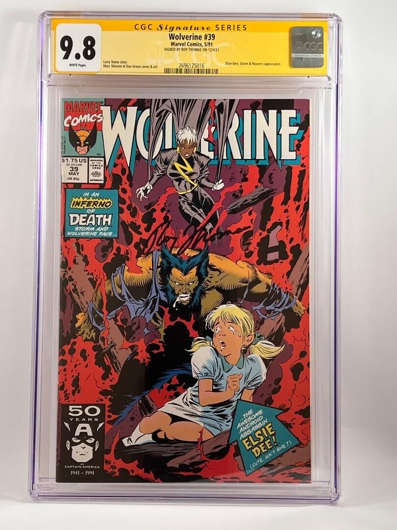 WOLVERINE 39 CGC SS NM98 Signed by Roy Thomas 591 edition