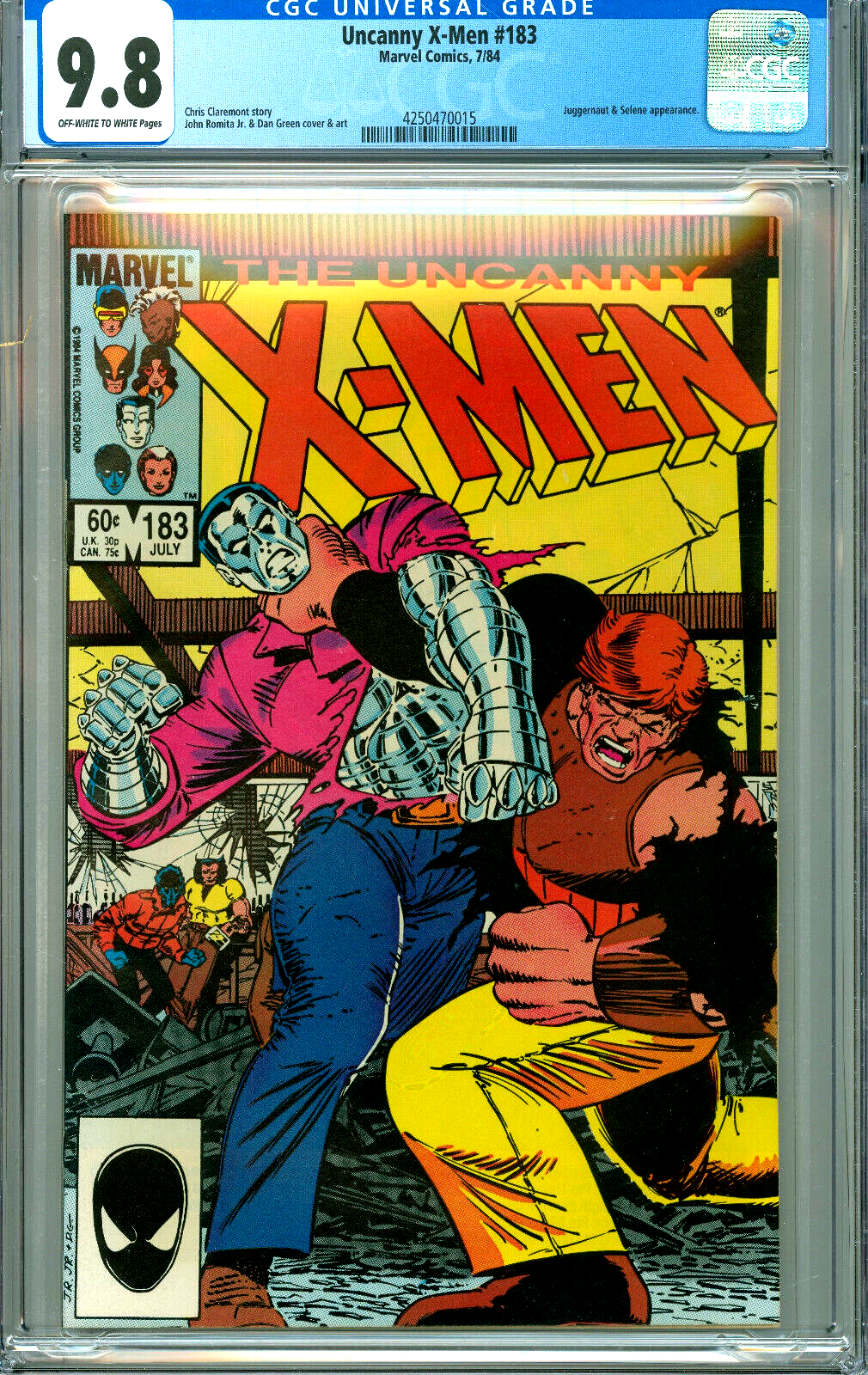 UNCANNY XMEN 183 CGC 98 JUGGERNAUT SELENE NewCGCCase Copper MARVEL COMICS 1984