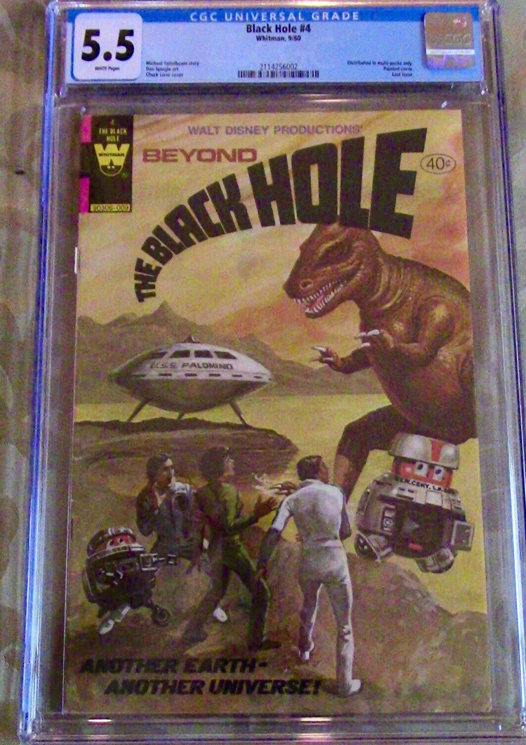The Black Hole 4 CGC 55 WHITE Pages  RARE Whitman
