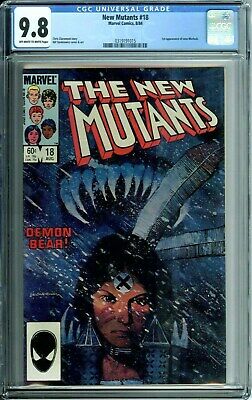 NEW MUTANTS 18 CGC 98 1ST APP OF NEW WARLOCK SIENKIEWICZ COVERART NEW CGC CASE