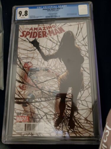 Amazing SpiderMan 4  CGC 98  Humberto Ramos Variant  1st Appearance of Silk