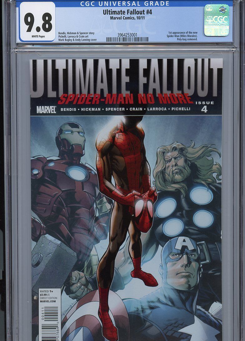 CGC 98 Ultimate Fallout 4 1st App Miles Morales New SpiderMan MCU Amazing 