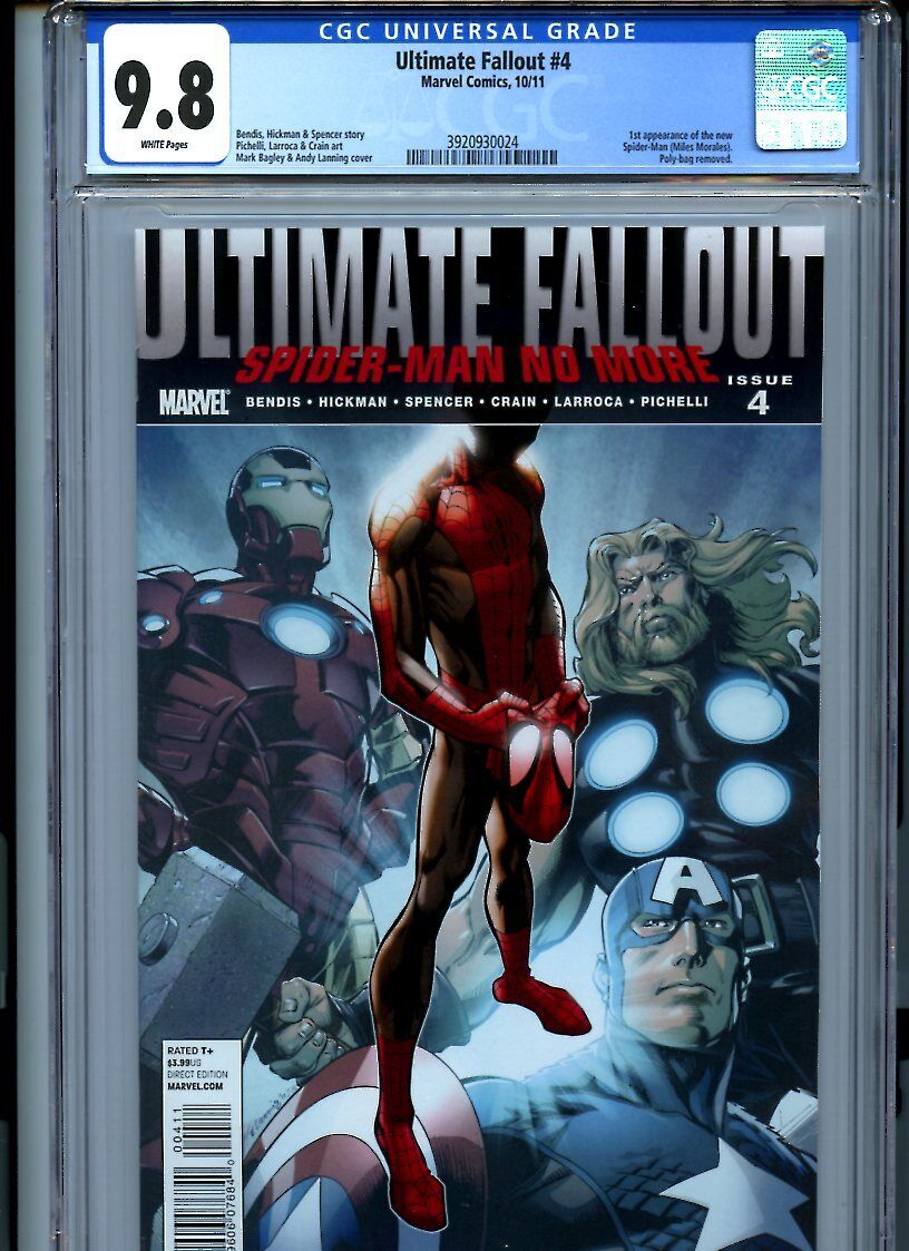 CGC 98 Ultimate Fallout 4 1st Miles Morales SpiderMan 