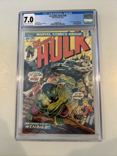 MEGA KEY  The Incredible Hulk 180 CGC 70 1st Appearance of Wolverine Marvel