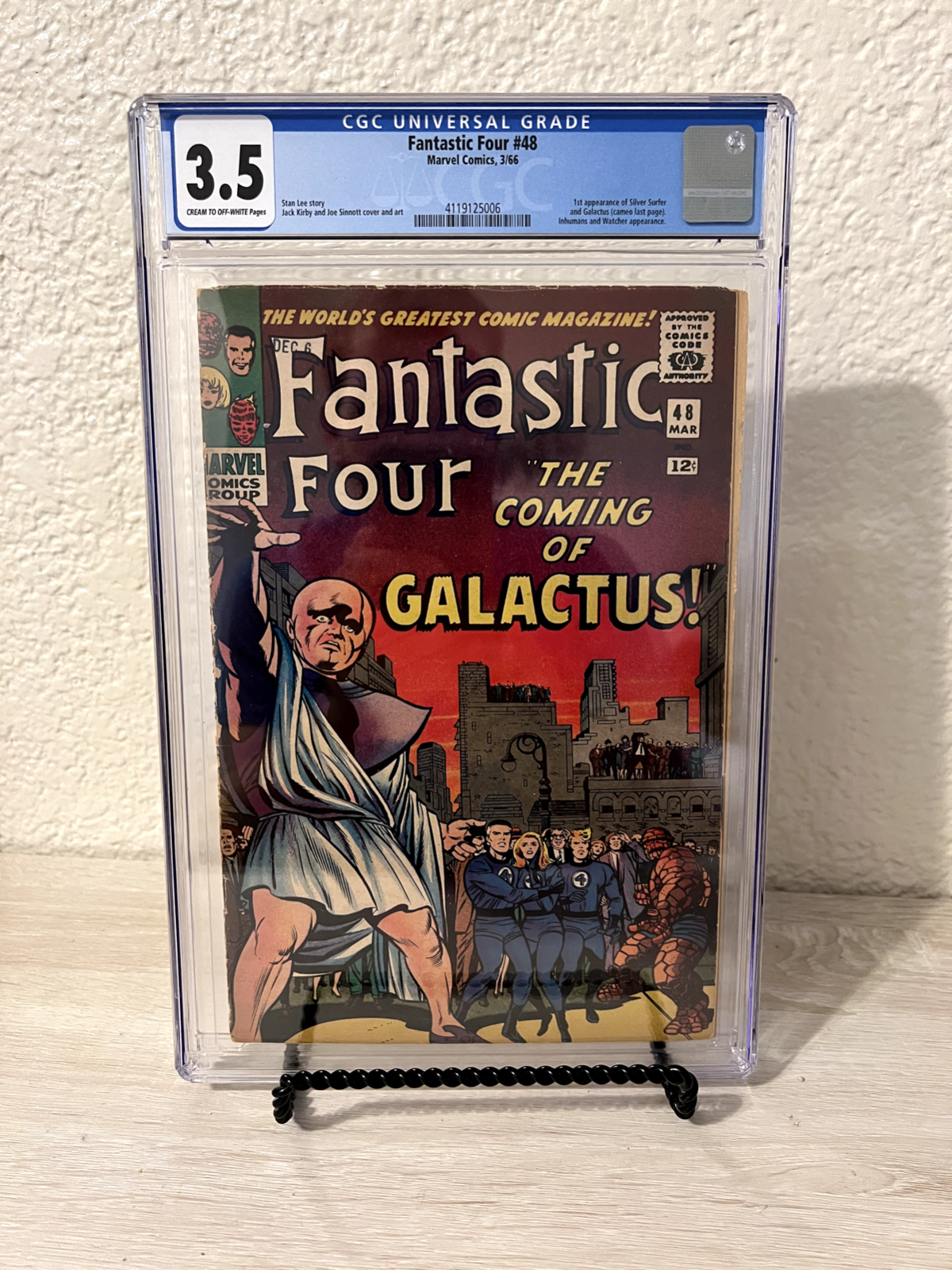 Fantastic Four 48 Marvel 366 1st App of SILVER SURFER  GALACTUS CGC 35