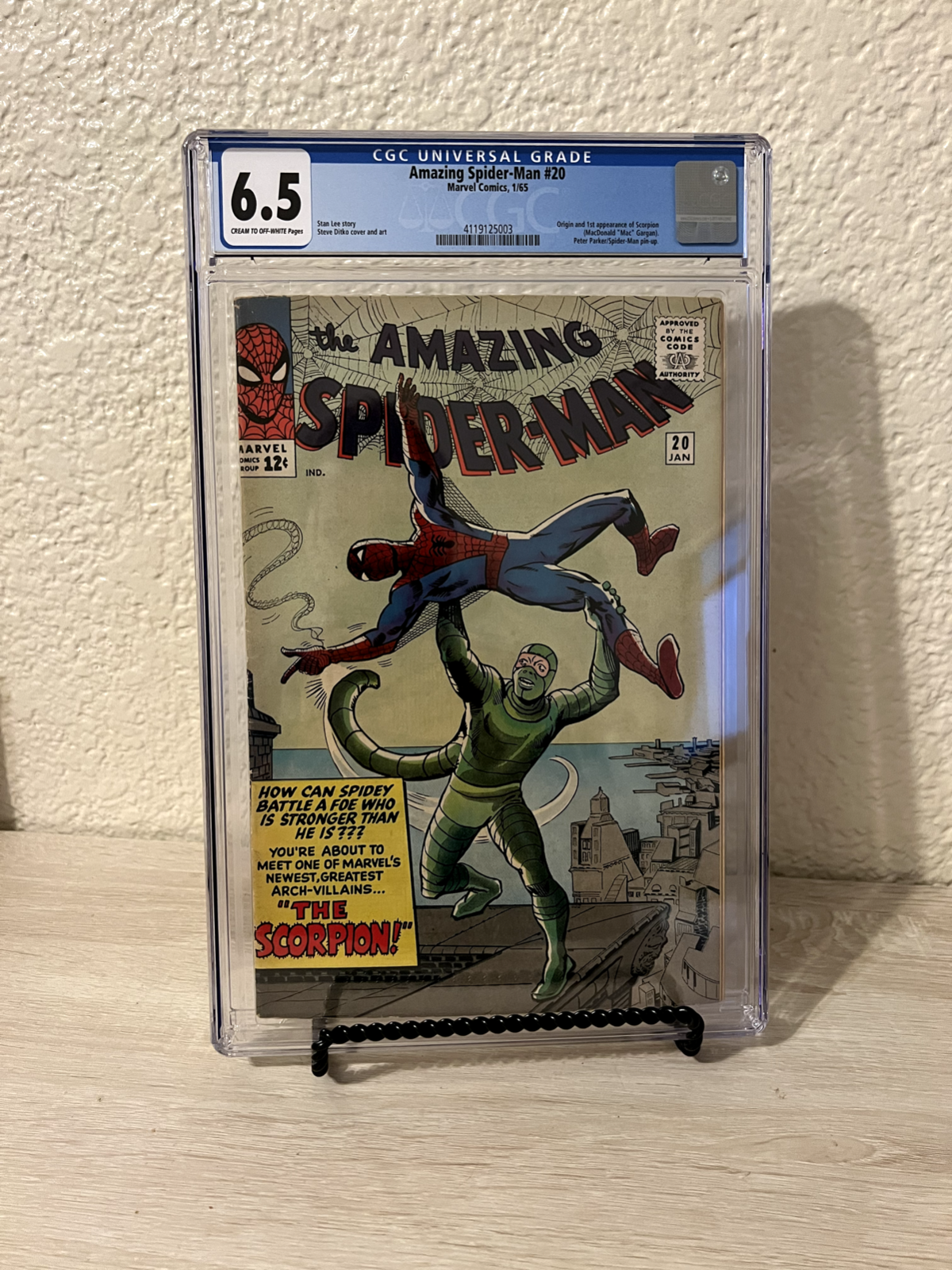 Amazing SpiderMan 20 CGC FN 65 1st Appearance Scorpion Marvel