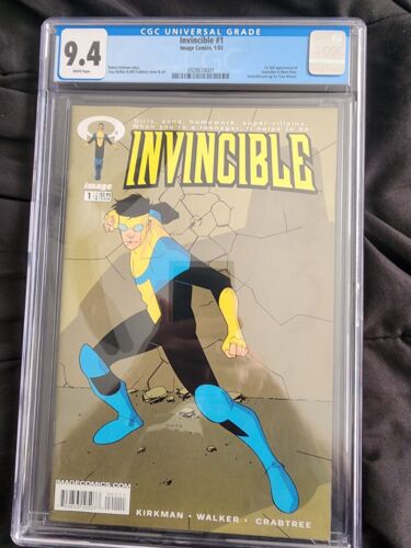 INVINCIBLE 1 CGC 94 First Print Image Comics 2003 RARE Key Issue Prime Tv