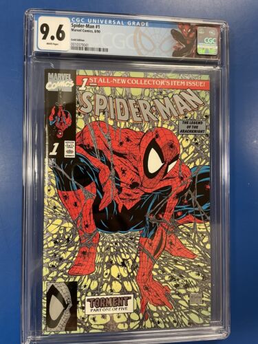 SpiderMan 1 Platinum Amazing Dealer Edition CGC 96 McFarlane 890 W Letter