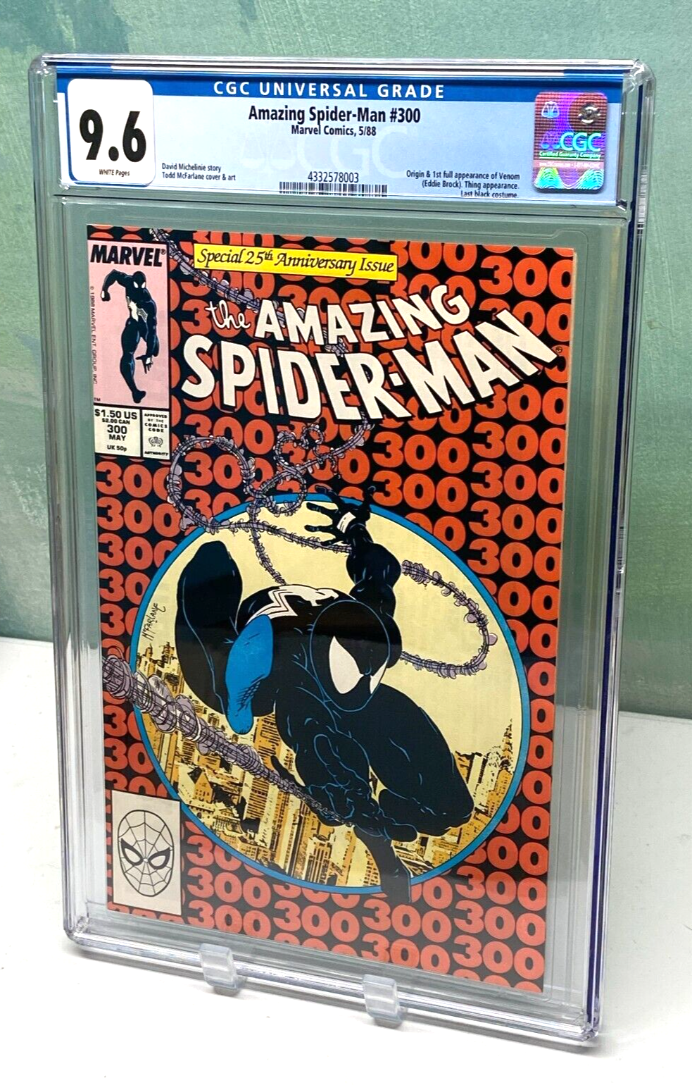 Amazing Spiderman 300  CGC 96 1st Full Appearance Venom WHITE Pages Beauty