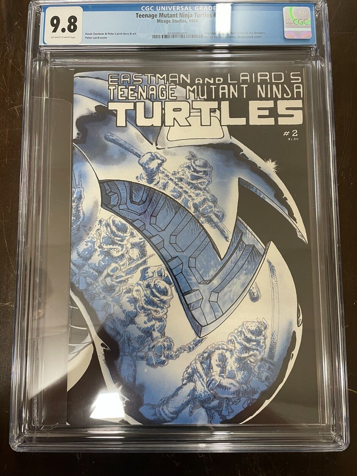 Teenage Mutant Ninja Turtles 2 1st Printing CGC 98 OFF White To White pages