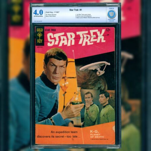 Star Trek 1 CBCS 40 NO CGC  1st Star Trek Comic William Shatner Leonard Nimoy