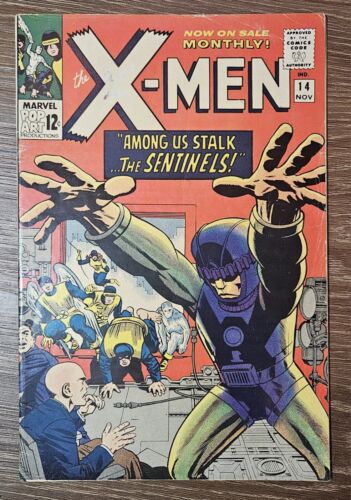 XMen 14 1965  1st Sentinels App 1st Dr Trask Silver Age Marvel Key Issue