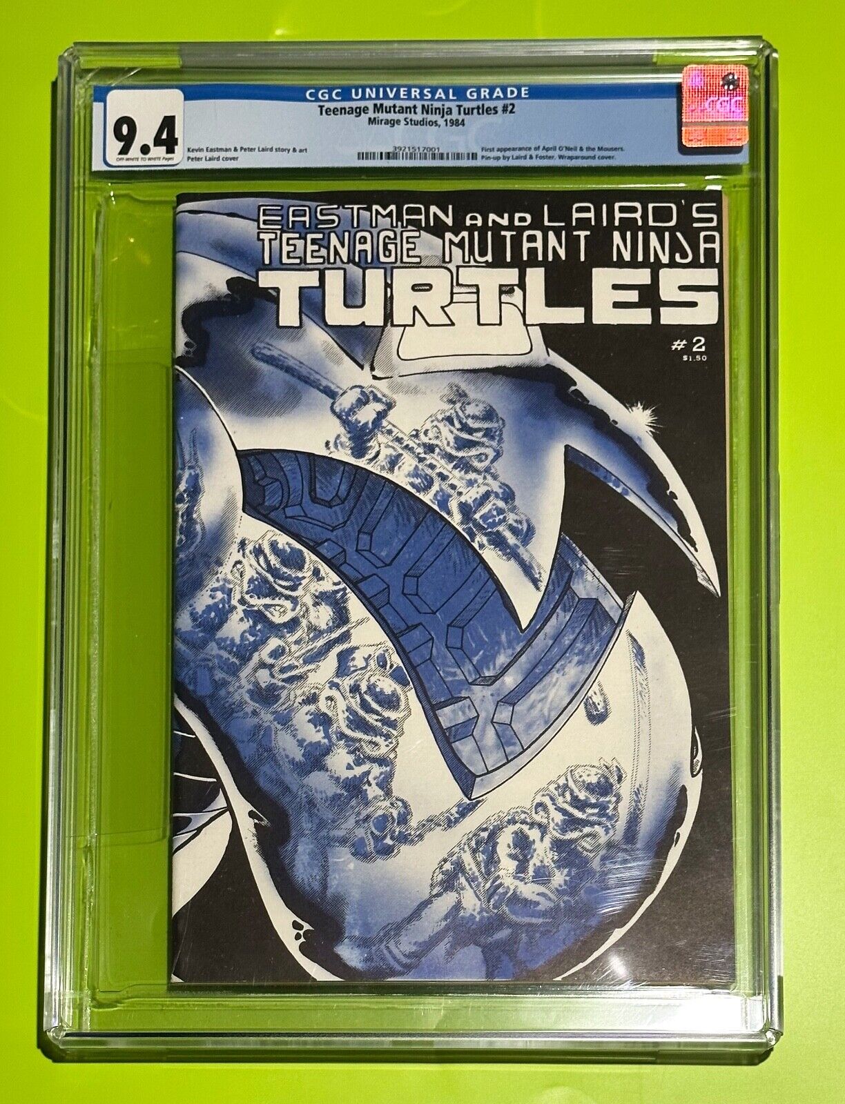 Teenage Mutant Ninja Turtles 2 1st print 1984  CGC  94 Mirage Studios