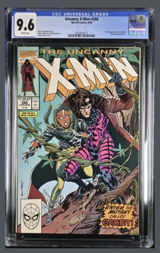 Uncanny XMen 266 CGC 96 Marvel 1990 1st App Gambit Chris Claremont White Pages